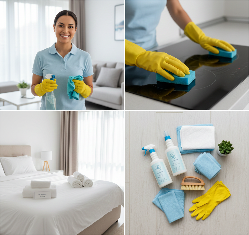 Professional home and commercial cleaning services in Chicago, Orland Park, Joliet, Plainfield, Evanston, Oak Park, Elmhurst, Downers Grove, Hammond, Merrillville, Tinley Park, Lockport, Homer Glen, Frankfort, Minooka and surrounding areas including deep cleaning, Airbnb cleaning, move in move out and recurring cleaning
